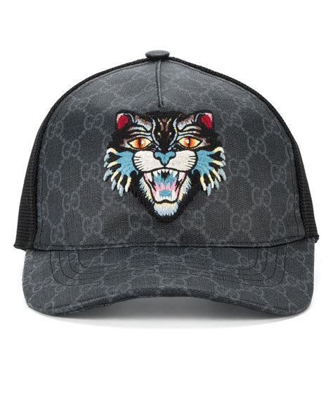 gucci angry cat hat|Meer.